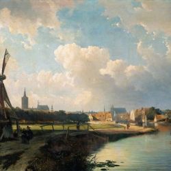 View of The Hague from the Delftse Vaart
